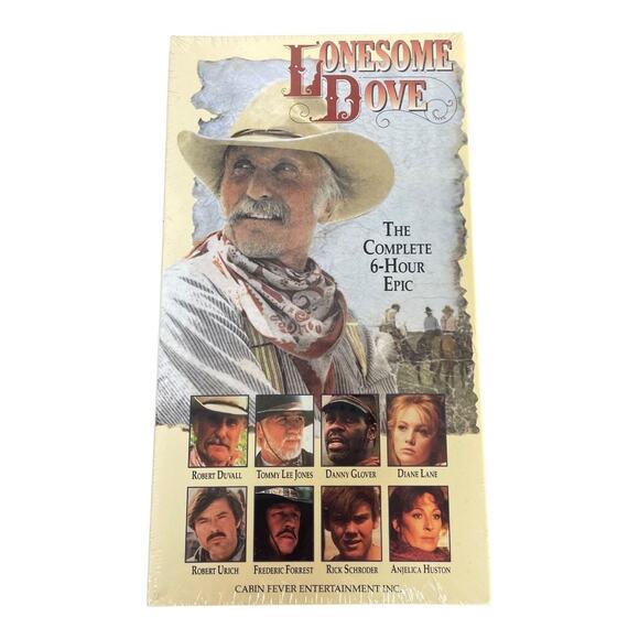 NWT Sealed 1992 Lonesome Dove 6 Hour Epic Western Romance VHS - Picture 1 of 2